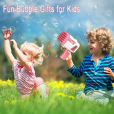 Bubble Bazooka Pro Electric 2-in-1 Rocket Bubble Gun — Fast Bubbles for Parties, Beach & Backyard Fun