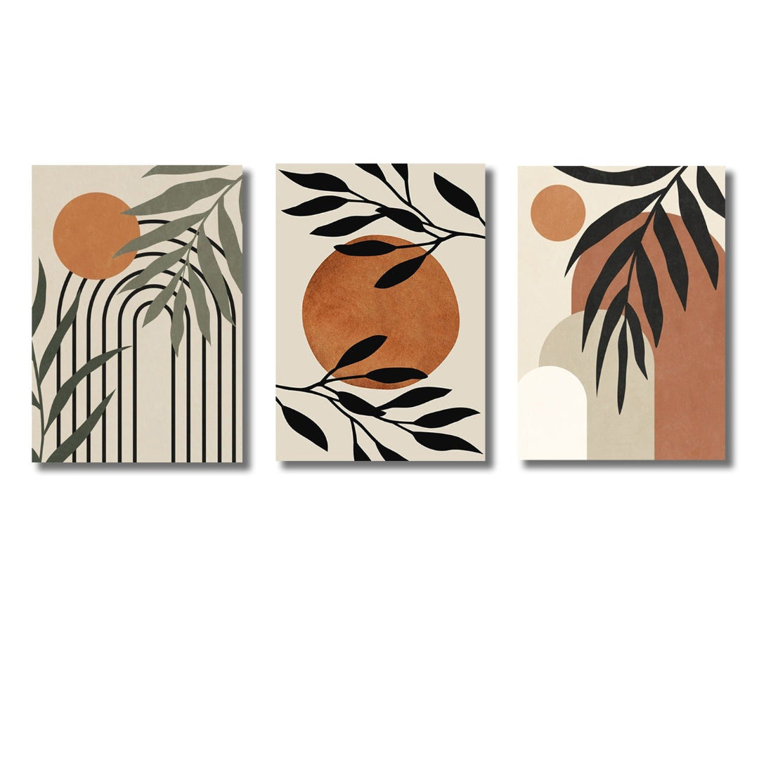 Set of 3 Premium Wall Art Photo Tiles – Modern Home Decor Sets